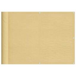 Berkfield Home Balcony Screen Sand 75x500 cm 100% Polyester Oxford in Yellow - thumbnail 2