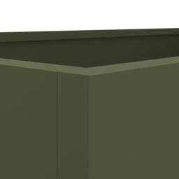 Berkfield Home Planter Olive Green 62x40x39 cm Steel - Size: 62 x 40 x 39 cm - thumbnail 8
