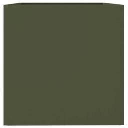 Berkfield Home Planter Olive Green 62x40x39 cm Steel - Size: 62 x 40 x 39 cm - thumbnail 6
