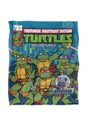 Teenage Mutant Ninja Turtles TMNT Comic Cover No.21 Silky Touch Super Soft Throw Blanket 152 X 127 cm in White - thumbnail 1