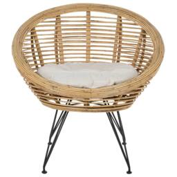 Wyld and Coco 3-Seater Rattan Sofa Set with Coffee Table Natural - thumbnail 4