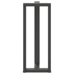 Berkfield Home Bar Table Legs T-Shaped¬†2 pcs Anthracite 50x35x(100-101) cm Steel in Dark Grey - thumbnail 6
