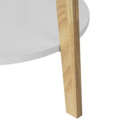 SoBuy Nesting Coffee Table Set - White & Natural Wood - thumbnail 3