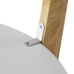 SoBuy Nesting Coffee Table Set - White & Natural Wood - thumbnail 5