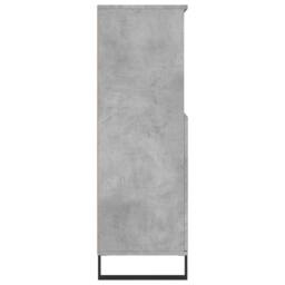 Berkfield Home Highboard Concrete Grey 60x36x110 cm Engineered Wood - Size: 60 x 36 x 110 cm - thumbnail 7