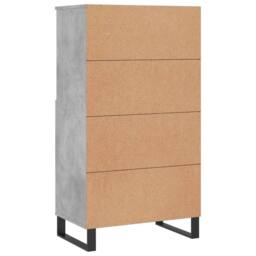 Berkfield Home Highboard Concrete Grey 60x36x110 cm Engineered Wood - Size: 60 x 36 x 110 cm - thumbnail 8
