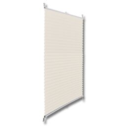 Berkfield Home Plisse Blind 40x200cm Creme in Cream - Size: 40x200 cm - thumbnail 3