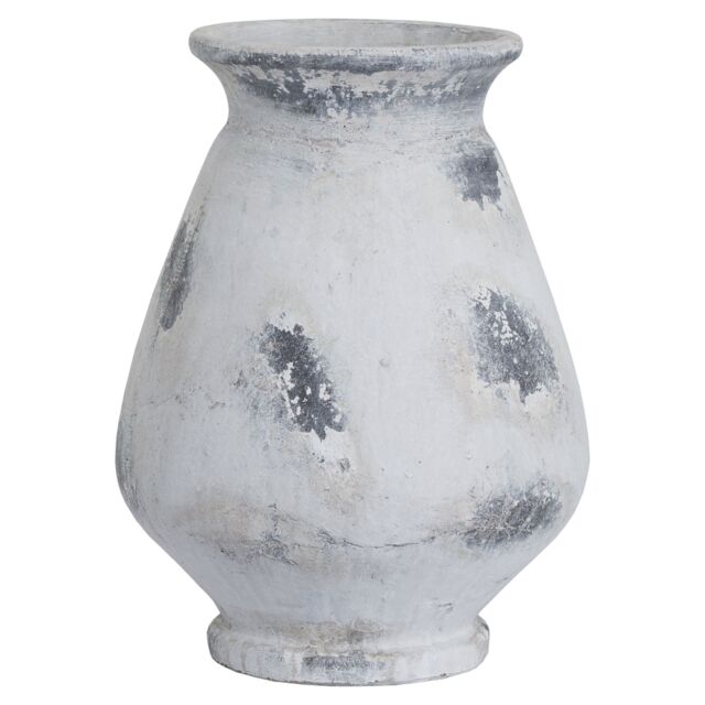Hill Interiors Naxos Large Antique Style Vase in White - image 1