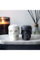 KDMD Set of 12 Opium & White Sage Skull Candles in Display - thumbnail 5