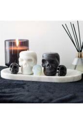 KDMD Set of 12 Opium & White Sage Skull Candles in Display - thumbnail 6