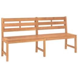 Berkfield Home 3 Piece Garden Dining Set Solid Wood Teak in Brown - thumbnail 5