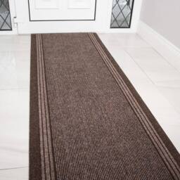 Kukoon 3ft - 39ft Long Brown Hallway Runner Rug Stair Carpet Mat - Size: 66 cm x 91 cm - thumbnail 4