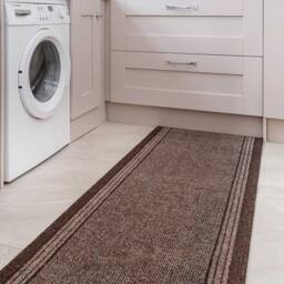 Kukoon 3ft - 39ft Long Brown Hallway Runner Rug Stair Carpet Mat - Size: 66 cm x 91 cm - thumbnail 2