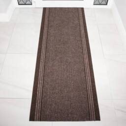 Kukoon 3ft - 39ft Long Brown Hallway Runner Rug Stair Carpet Mat - Size: 66 cm x 91 cm - thumbnail 5