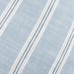 Wylder Abersoch Stripe 100% Cotton Cushion in Blue - Size: 50 cm x 50 cm - thumbnail 4