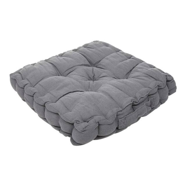 Kelvenix Large Square Dining Pad Dark Grey-Cotton Blend in Dark Grey - Size: 100 cm x 190 cm - image 1