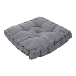 Kelvenix Large Square Dining Pad Dark Grey-Cotton Blend in Dark Grey - Size: 100 cm x 190 cm