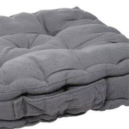 Kelvenix Large Square Dining Pad Dark Grey-Cotton Blend in Dark Grey - Size: 100 cm x 190 cm - thumbnail 4