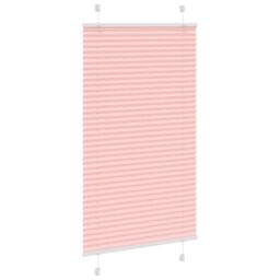 Berkfield Home Pleated Blind Pink 80x100 cm Fabric Width 79.4 cm Polyester - thumbnail 3