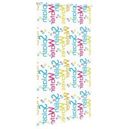 Berkfield Home Shower Roller Blind 140x240 cm Fabric Width 136 cm in Black - thumbnail 4