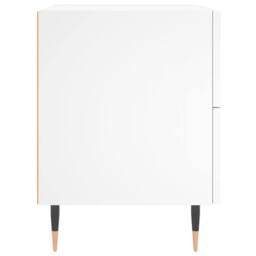 Berkfield Home Modern Bedside Cabinet White 40x35x47.5 cm Engineered Wood - thumbnail 7