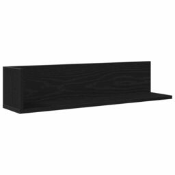 Berkfield Home Wall Shelves 2 pcs Black 75x16.5x16.5 cm Engineered Wood - thumbnail 5