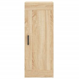 Berkfield Home Wall Mounted Cabinet Sonoma Oak 34.5x34x90 cm Engineered Wood in Brown - thumbnail 6