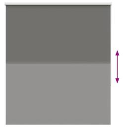 Berkfield Home Roller Blind Blackout Grey 120x130 cm Fabric Width 116.6 cm Polyester - thumbnail 5