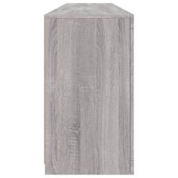 Berkfield Home Sideboard with LED Lights Grey Sonoma 164x37x67 cm - Size: 164 x 37 x 67 cm - thumbnail 8