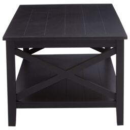 Orsina Heritage Crossed Coffee Table in Black - thumbnail 3