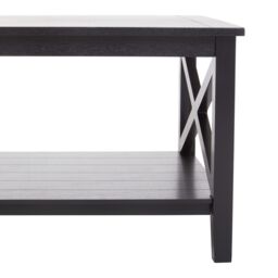 Orsina Heritage Crossed Coffee Table in Black - thumbnail 4