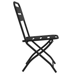 Berkfield Home Folding Garden Chairs 2 pcs Anthracite 42x52x82 cm Powder-coated Steel in Dark Grey - Size: 42 x 52 x 82 cm - thumbnail 6