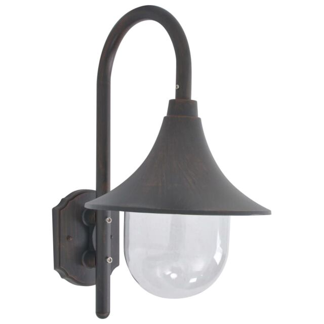 Berkfield Home Garden Wall Lamp E27 42 cm Aluminium Bronze in Grey - image 1