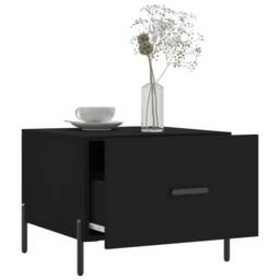 Berkfield Home Coffee Tables 2 pcs Black 50x50x40 cm Engineered Wood - Size: 50 x 50 x 40 cm - thumbnail 4