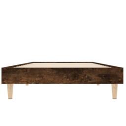Berkfield Home Bed Frame Smoked Oak 75x190 cm Small Single Engineered Wood in Brown - thumbnail 6