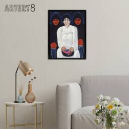"Artery8 The Lost Felice Oil Painting Marsden Hartley Black Framed Canvas Art - Size: W12"" x H16""" - thumbnail 3
