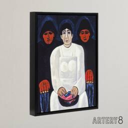 "Artery8 The Lost Felice Oil Painting Marsden Hartley Black Framed Canvas Art - Size: W12"" x H16""" - thumbnail 2