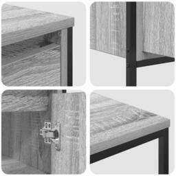 Berkfield Home Modern 3 Piece Bathroom Furniture Set in Grey Sonoma Engineered Wood - thumbnail 8