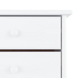 Berkfield Home Shoe Cabinet ALTA White 77x35x96 cm Solid Wood Pine - Size: 77 x 35 x 96 cm - thumbnail 7