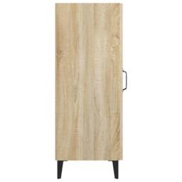 Berkfield Home Sideboard Sonoma Oak 34.5x34x90 cm Engineered Wood in Light Oak - thumbnail 7