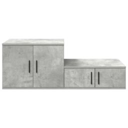 Berkfield Home Storage Cabinet in Concrete Grey - 103x41x40 cm, Made of Engineered Wood - Size: 103 x 41 x 40 cm - thumbnail 7