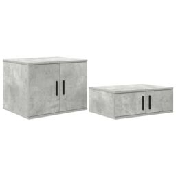 Berkfield Home Storage Cabinet in Concrete Grey - 103x41x40 cm, Made of Engineered Wood - Size: 103 x 41 x 40 cm - thumbnail 2