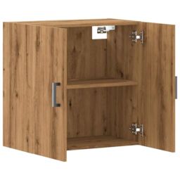 Berkfield Home Wall Cabinet Artisan Oak 60x31x60 cm Engineered Wood in Brown - Size: 60 x 31 x 60 cm - thumbnail 7