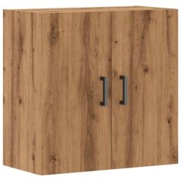 Berkfield Home Wall Cabinet Artisan Oak 60x31x60 cm Engineered Wood in Brown - Size: 60 x 31 x 60 cm - thumbnail 2