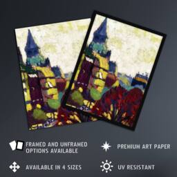 Artery8 St Germain des pres Paris Henry Lyman Sayen Framed Wall Art Print - Size: A4 - thumbnail 2
