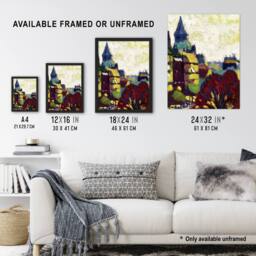 Artery8 St Germain des pres Paris Henry Lyman Sayen Framed Wall Art Print - Size: A4 - thumbnail 3