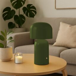 First Choice Lighting Christina - Sage Green LED Rechargeable Touch Table Lamps Twin Pack - thumbnail 5