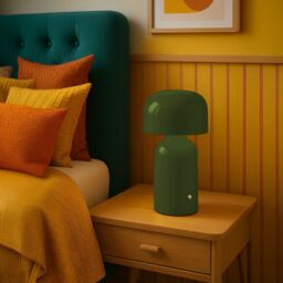 First Choice Lighting Christina - Sage Green LED Rechargeable Touch Table Lamps Twin Pack - thumbnail 6