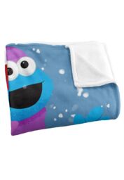 Sesame Street Furry Friends Forever Elmo Cookie Monster Snow Run Silky Touch Super Soft Throw Blanket 152 X 127 cm in White - thumbnail 3