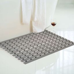 Nicoman PVC Duckboard Anti Slip Shower Mat Bath Mat 61cm x 43cm in Grey - Size: 61 cm x 43 cm - thumbnail 2